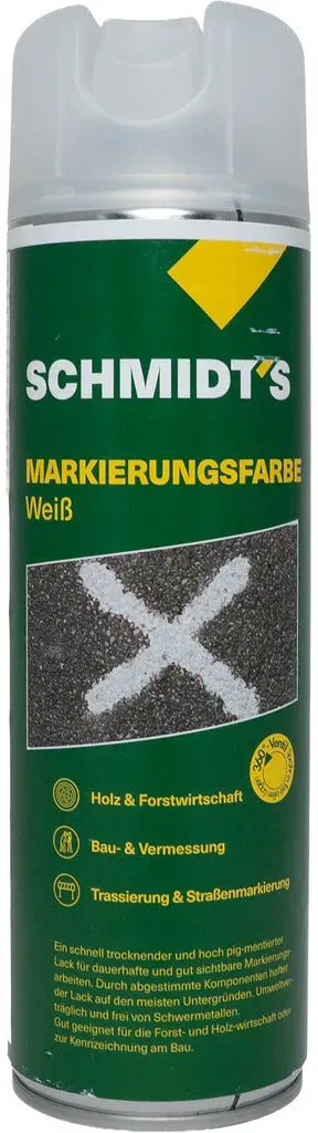 Schmidt`s Baustellen Markierspray -  weiß