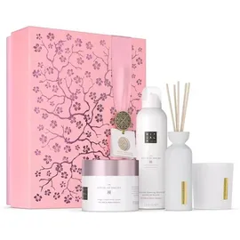 RITUALS The Ritual of Sakura Geschenkset Gift Set L Duschschaum 200 ml + Body Cream 200 ml + Mini-Duftstäbchen 70 ml + Duftkerze 140 g