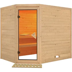 Karibu Sauna Tanami-Ohne Ofen-Ohne Dachkranz inkl. gratis Saunaofen im Wert von 599,99 €