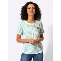 Casual Looks Print-Shirt Blau 44
