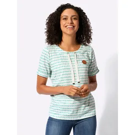 Casual Looks Print-Shirt Blau 44