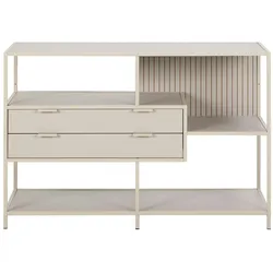 Ebuy24 Seaford Regal 2 Schubladen 3 Regale grau.