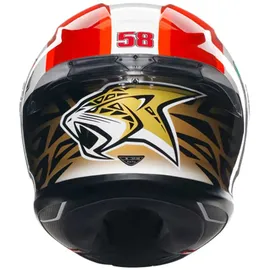 AGV K6 S Sic58 Integralhelm - Weiß/Rot/Schwarz / XL