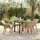 vidaXL Garten Essgruppe 5-tlg. Beige