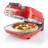 GOURMETmaxx 12123 Pizzamacher/Ofen 1 Pizza/Pizzen 1800 W Rot