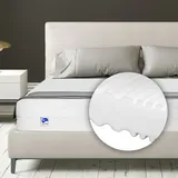 TULENA Ortho-Matratze 80 x 200 cm 16 cm hoch mit waschbarem Bezug - Orthopädische Unterstützung mittelfest H3