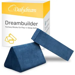 Fantasy Blöcke – Erweiterung für das Dailydream Spiel- und Schlafsofa, Blau