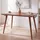 FineBuy Esstisch 120 x 76 x 60 cm braun