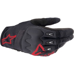 Alpinestars Techdura Motocross Handschuhe, schwarz-rot, Größe M für Männer