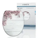Schütte WC-Sitz »Flowers&Wood«, Duroplast mit Absenkautomatik,