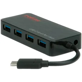 Roline USB 3.2 Gen 1 Hub, 4fach, Typ C Anschlusskabel