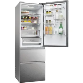 Haier HTW5618DNMG 3D 60 Serie 5 Kühl-Gefrierkombination (360 l, 1850 mm hoch, Inox)