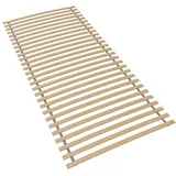 Sleepneo Rollrost 90x200, fertig montiert und gerollt, BLAUER ENGEL zertifiziert, Lattenrost aus Buchenholz, 28 Latten, Traglast 130kg