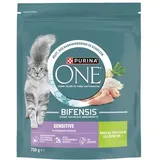 Purina ONE Sensitive reich an Truthahn und Reis 750 g  Katzenfutter