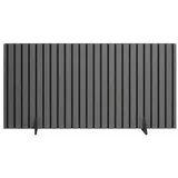 Sphero Design Akustikplatte als dekorative Schreibtisch-Trennwand schwarz 140 cm x 60 cm