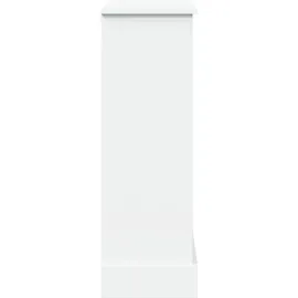 vidaXL Kaminumrandung 90 x 30 x 90 cm Weiß