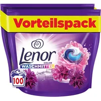 Lenor Waschmittel Pods, 100 Waschladungen, Blütentraum, Colorwaschmittel, Langan
