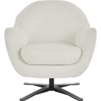 Home Affaire Drehsessel Stavre Polyester 83 x 85 x 80 cm Weiß drehbar