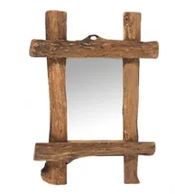 DESIGN DELIGHTS Wandspiegel Vintage 60 x 45 cm Beige