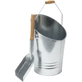 WERKA PRO Eimer 7 L und Ascheschaufel Grau