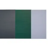 Doppelstabmattenzaun Sichtschutz - 19 x 250 cm - Farbe Silber - blickdichte und UV-beständige Hart-PVC Sichtschutzstreifen für Doppelstabmatten