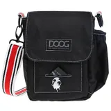 DOOG Leckerlibeutel Schultertasche 18 - 24 x 25 x10 cm schwarz