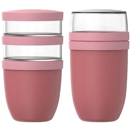 Mepal Ellipse Lunchpot-Set XL rosa 2 x 0,9 l