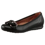 Gabor comfort Ballerina schwarz Glattleder 72.625.27 für Damen, schwarz, Größe 38 EU / 5 UK