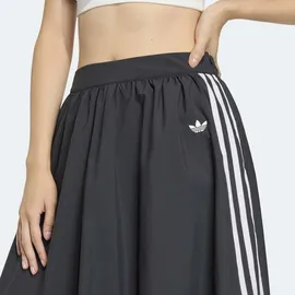 adidas Ballonrock Damen Gestreift Schwarz 38