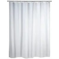 Wenko Duschvorhang Uni White 180 x 200 cm weiß