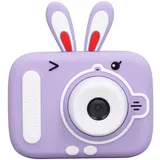 Kinderkamera, 2,0-Zoll-Farbdisplay Kinder-Selfie-Kamera HD 1080P Kinder-Digitalkamera Kinderkamera-Spielzeug mit 32-G-Speicherkarte und Lesegerät für Jungen und Mädchen (Lila)