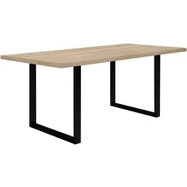 Roller FORTE TABLES Tisch nicht ausziehbar, Holzwerkstoff, Sonoma Eiche, 180 x 74.7 x 90 cm