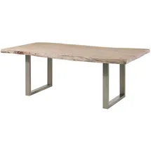 Massivmoebel24 Baumtisch Akazie 190 x 78 x 110 cm beige