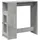 vidaXL Bartisch mit Regal 101 x 40 x 103,5 cm Grau
