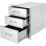 Vevor Outdoor-Küche BBQ Schubladen 458 x 585 x 588 mm Weiß