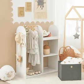 SoBuy Kindergarderobe Weiß