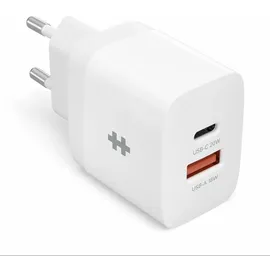 Targus HyperJuice - Netzteil - 20 Watt - PD - 2 Ausgabeanschlussstellen (USB, 24 pin USB-C) USB-A Weiß Steckdose, Innenbereich