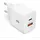 Targus HyperJuice - Netzteil - 20 Watt - PD - 2 Ausgabeanschlussstellen (USB, 24 pin USB-C) USB-A Weiß Steckdose, Innenbereich