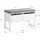 SoBuy Schuhbank 72 x 64 x 30 cm grau / grau