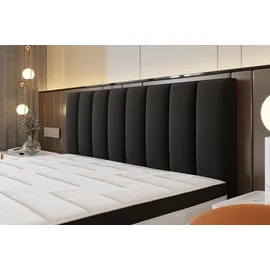 Trada Bond Boxspringbett 140 x 200 cm H3 Schwarz