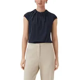 Comma, Satinbluse blau 44