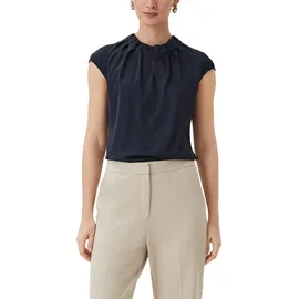 Comma, Satinbluse blau 44