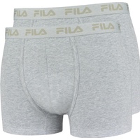 Fila Herren Boxer Shorts, Vorteilspack - Logobund, Urban, Cotton Stretch, einfarbig Schwarz M Pack