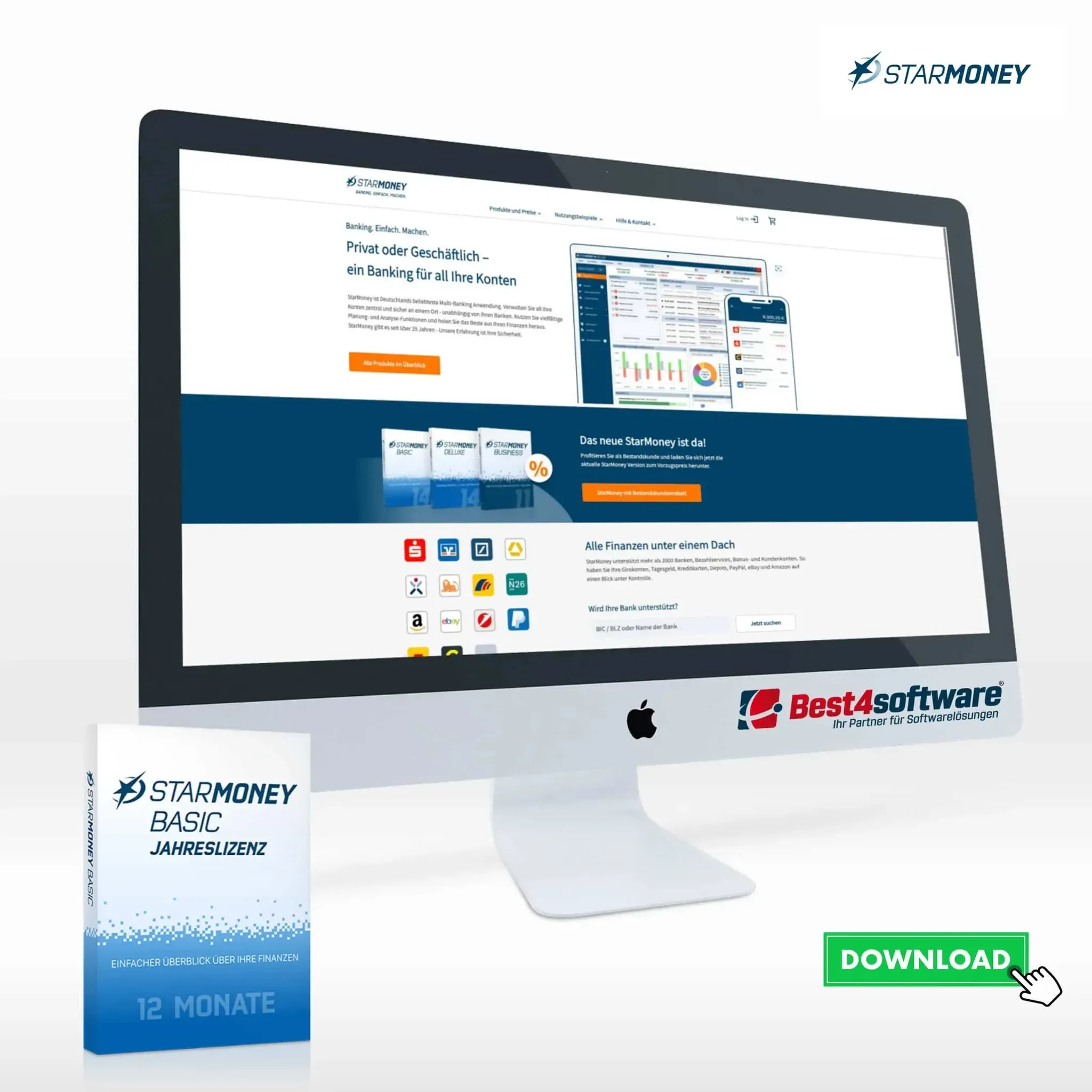 StarMoney 14 Basic Jahreslizenz inkl. Premiumsupport