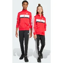 adidas Seasonal Essentials Tiberio 3-Streifen Tricot Trainingsanzug Pure Ruby / White 176