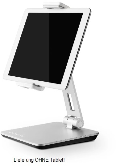 ErgoFix H14 Tisch-Ständer silber für Smartphones und Tablets