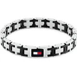Tommy Hilfiger H-LINK Edelstahlfarben Blau/Rot/Schwarz 19 cm