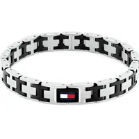 Tommy Hilfiger H-LINK Edelstahlfarben Blau/Rot/Schwarz 19 cm