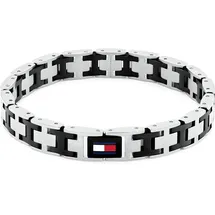 Tommy Hilfiger H-LINK Edelstahlfarben Blau/Rot/Schwarz 19 cm