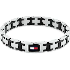 Tommy Hilfiger H-LINK Edelstahlfarben Blau/Rot/Schwarz 19 cm